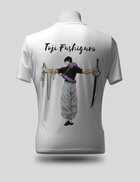 The Fushiguro Warrior | Cotton T-Shirts | Unisex | White-HIGHEND OUTFIT